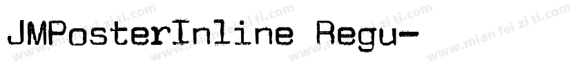 JMPosterInline Regu字体转换
